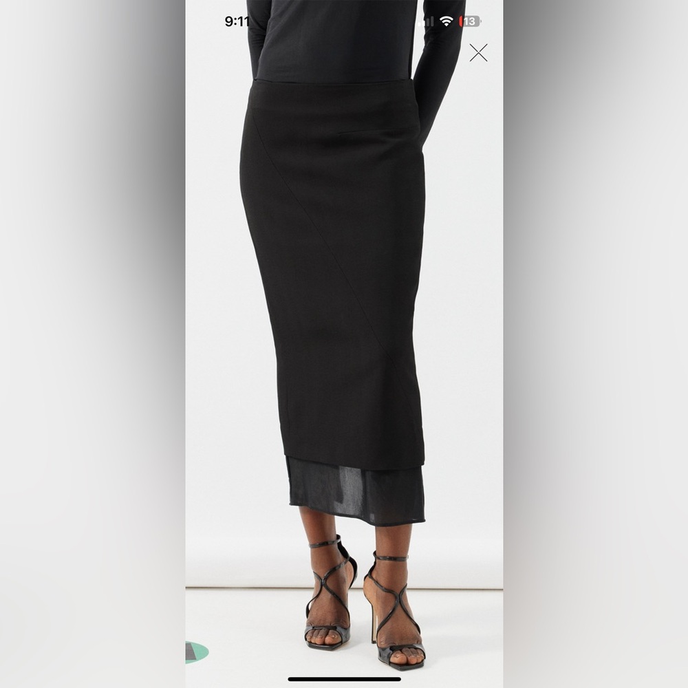 Gauge 81 organza black skirt size 36/4US